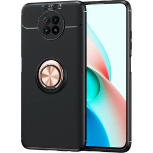 Kny Xiaomi Redmi Note 9 5g Kılıf Yüzüklü Manyetik Ravel Silikon