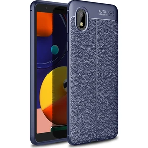 Kny Samsung Galaxy M01 Core Kılıf Deri Desenli Lux Niss Silikon