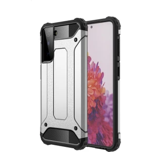 Kny Samsung Galaxy S21 Kılıf Çift Katmanlı Armour Case