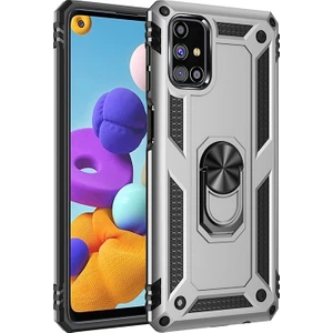 Kny Samsung Galaxy M31S Kılıf Ultra Korumalı Yüzüklü Manyetik Vega Kapak