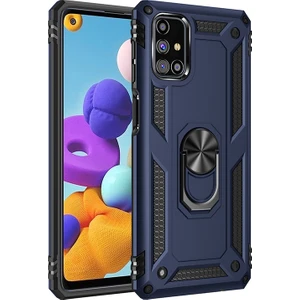 Kny Samsung Galaxy M31S Kılıf Ultra Korumalı Yüzüklü Manyetik Vega Kapak