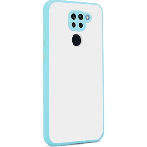 Kny Xiaomi Redmi Note 9 Kılıf Silikon Kenarlı Kamera Korumalı Buzlu Hux Kapak