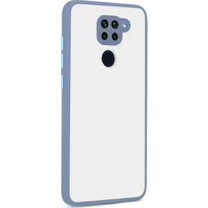 Kny Xiaomi Redmi Note 9 Kılıf Silikon Kenarlı Kamera Korumalı Buzlu Hux Kapak