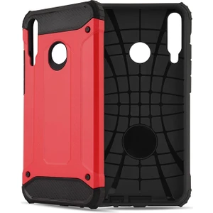 Kny Huawei P40 Lite E Kılıf Çift Katmanlı Armour Case