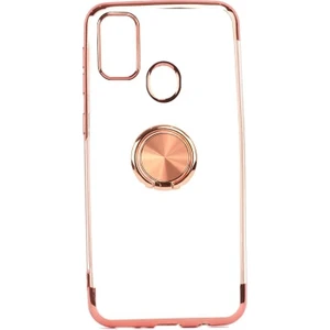 Kny Samsung Galaxy M31 Kılıf 4 Köşe Renkli Yüzüklü Manyetik Gess Silikon