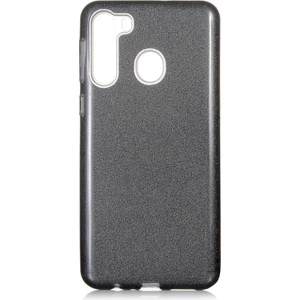 Kny Samsung Galaxy A21 Kılıf Simli Parlak Shining Silikon