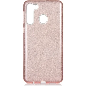 Kny Samsung Galaxy A21 Kılıf Simli Parlak Shining Silikon