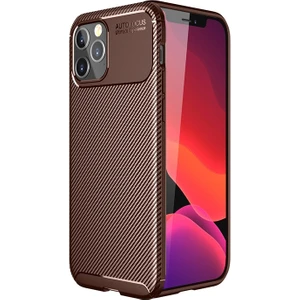 Kny Apple Iphone 12 Pro Max Kılıf Karbon Desenli Lux Negro Silikon