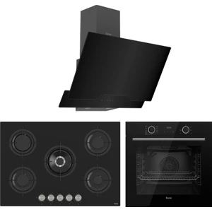 Fryart Rs Serisi Siyah Ankastre Cam Set (D063 + RS035 + XE63CS)