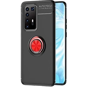 Kny Huawei P40 Pro Kılıf Yüzüklü Manyetik Ravel Silikon