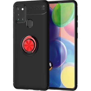 Kny Samsung Galaxy A21S Kılıf Yüzüklü Manyetik Ravel Silikon