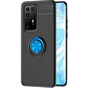 Kny Huawei P40 Pro Kılıf Yüzüklü Manyetik Ravel Silikon