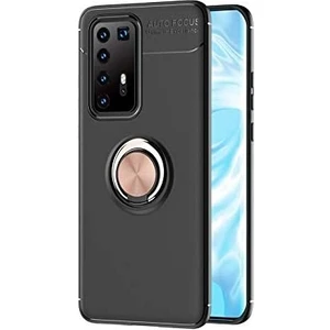 Kny Huawei P40 Pro Kılıf Yüzüklü Manyetik Ravel Silikon