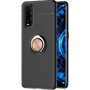 Kny Oppo A31 Kılıf Yüzüklü Manyetik Ravel Silikon