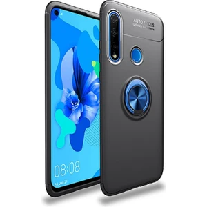 Kny Huawei P40 Lite E Kılıf Yüzüklü Manyetik Ravel Silikon