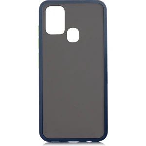 Kny Samsung Galaxy M31 Kılıf Renkli Silikon Kenarlı Buzlu Fri Kapak