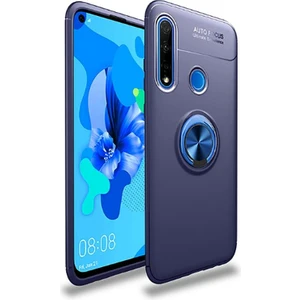 Kny Huawei P40 Lite E Kılıf Yüzüklü Manyetik Ravel Silikon