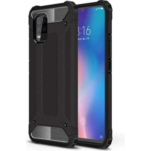 Kny Xiaomi Mi 10 Lite Kılıf Çift Katmanlı Armour Case