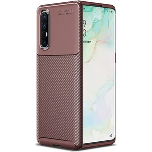 Kny Oppo Reno 3 Pro Kılıf Karbon Desenli Lux Negro Silikon