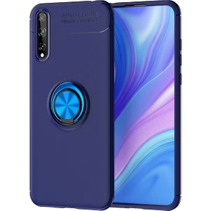 Kny Huawei P Smart S Kılıf Yüzüklü Manyetik Ravel Silikon