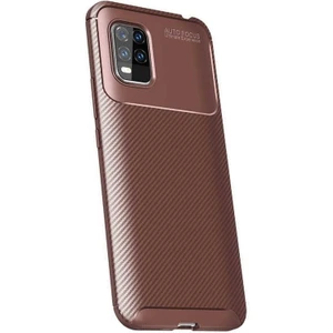 Kny Xiaomi Mi 10 Lite Kılıf Karbon Desenli Lux Negro Silikon