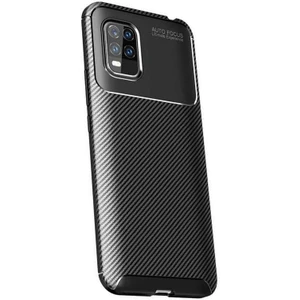 Kny Xiaomi Mi 10 Lite Kılıf Karbon Desenli Lux Negro Silikon