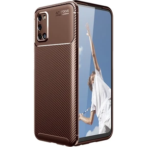 Kny Oppo A52 Kılıf Karbon Desenli Lux Negro Silikon
