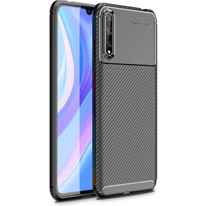 Kny Huawei P Smart S Kılıf Karbon Desenli Lux Negro Silikon