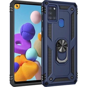 Kny Samsung Galaxy A21S Kılıf Ultra Koruma Yüzüklü Manyetik Vega Kapak