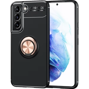 Kny Samsung Galaxy S22 Kılıf Yüzüklü Manyetik Ravel Silikon