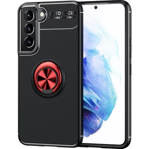 Kny Samsung Galaxy S22 Kılıf Yüzüklü Manyetik Ravel Silikon