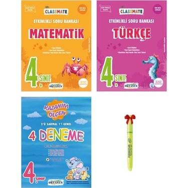 Okyanus Yayınları 4. Sınıf Classmate Matematik Türkçe ve Kitabı