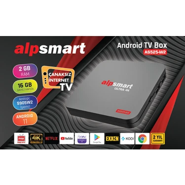 Alpsmart AS525-W2 Android TV Box Media