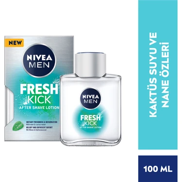 NIVEA Men Cool Kick Fresh Tıraş Sonrası Losyon 100ml, Serinleten