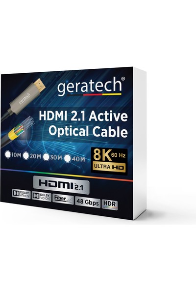(10MT) HDMI 2.1 Active Optical Cable 8K@60Hz, 48GBPS