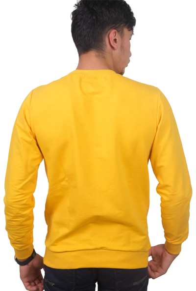 BOOSS MILANO Erkek Sarı Sweatshirt-11