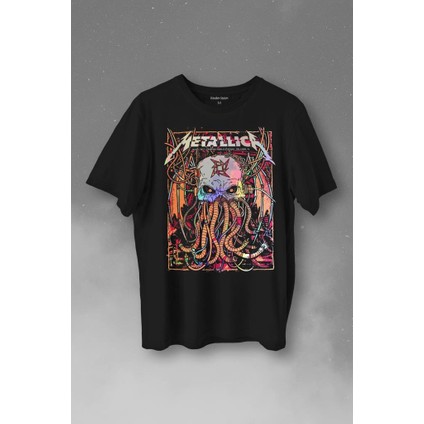 Metallica Music Poster Rock Metal Baskılı Tişört T-Shirt
