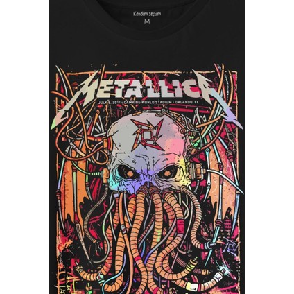 Metallica Music Poster Rock Metal Baskılı Tişört T-Shirt