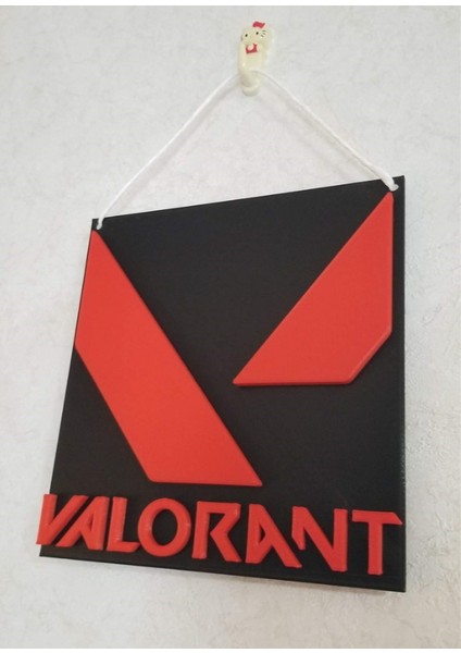 İşbilen Teknoloji Valorant Logo Duvar Süsü, Valorant Logo Duvar Tablosu, Valorant Figür