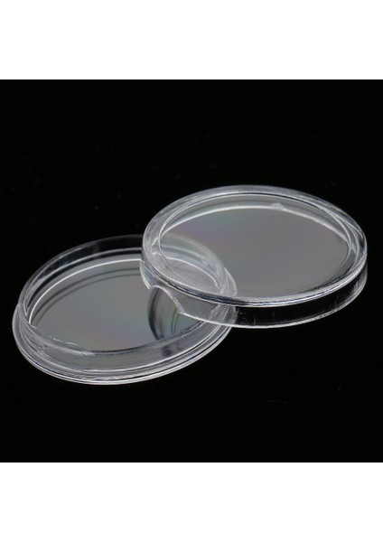 Yotijar 3X100 Adet Temiz Yuvarlak Plastik Para Kapsülleri Konteyner Depolama Tutucu Kılıfı (Yurt Dışından)