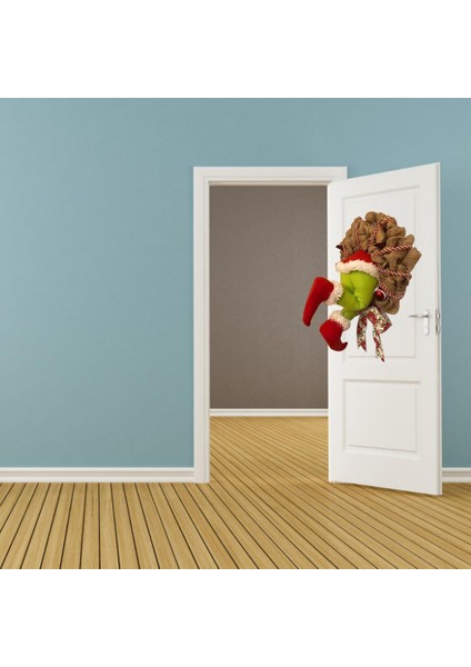 2x Noel Çelenk Bowknot Garland Duvar Şükranları Için Zarif (Yurt Dışından)