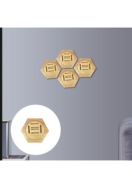 3x Ahşap Altıgen Madalya Rafı Depolama Koleksiyon Organizatör Askı (Yurt Dışından) indirimleri