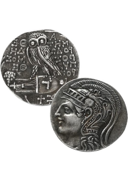 2 Adet Yunan Tanrıça Mitolojik Gümüş (Yurt Dışından)