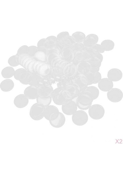 200X Clear 21MM Madeni Para Tutucusu Para Koruyucular Için Su Geçirmez (Yurt Dışından)