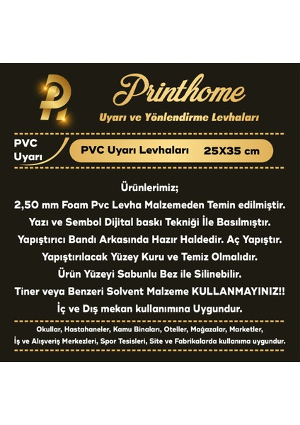 Uyarı ve Yönlendirme Levhaları " Tuvaletlerde Dikkat Edilmesi Gerekilenler" 25X35 cm Dekota Levha fiyatları