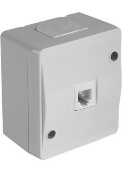 Nemliyer 1RJ12 Telefon Prizi Gri (10ADET) Mutlusan