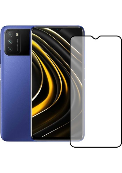 Xiaomi Poco M3 Ekran Koruyucu Seramik Nano 9d Tam Kaplama Siyah