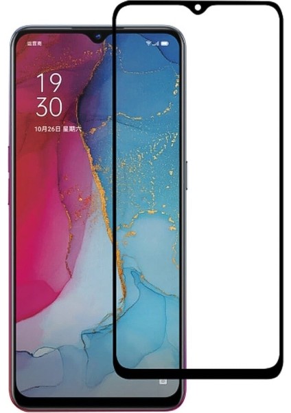 Oppo Reno3 Ekran Koruyucu 5d Temperli Cam Siyah