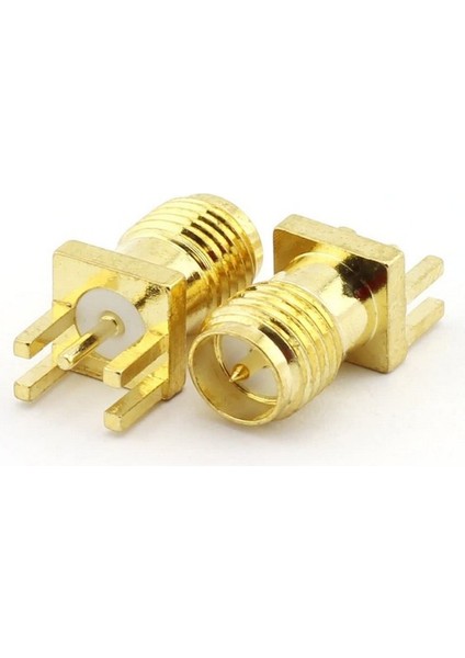 Sma Konnektör (Sma Erkek-Dışdiş Düz Pcb Montaj Tipi) (Kenar)