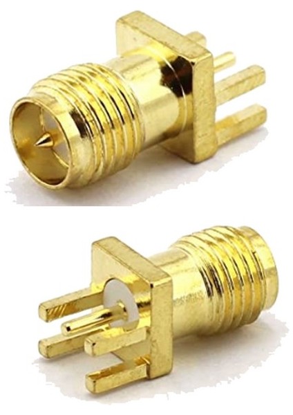 Sma Konnektör (Sma Erkek-Dışdiş Düz Pcb Montaj Tipi) (Kenar)
